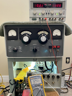 More Good! Injecting 12V onto C211b let me try the "ON" button, and watch K203 engage! Maximum current-draw with K203 engaged was 0.21A.